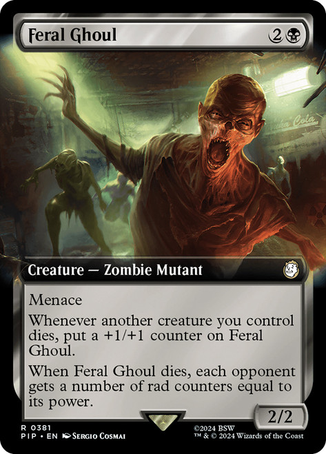 Feral Ghoul (Extended Art)\nFallout Commander - Variants\nSingle\nMagic The Gathering