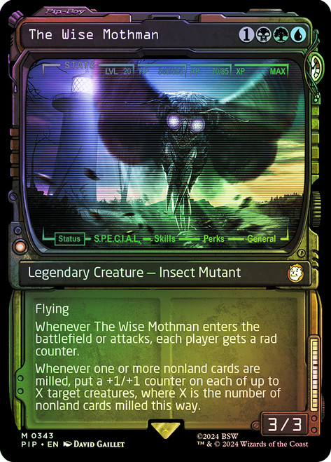 The Wise Mothman (Showcase)\nFallout Commander - Variants\nSingle\nMagic The Gathering