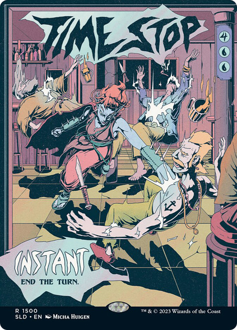 Time Stop (Secret Lair) (Hand Drawn)\nPromo: General\nSingle\nMagic The Gathering