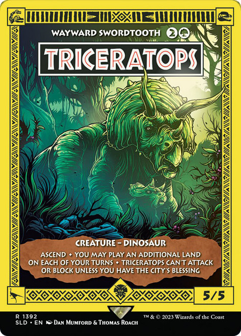 Wayward Swordtooth (Triceratops) (Jurassic World) | Secret Lair