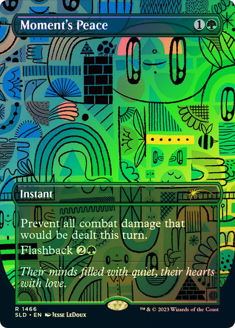 Moment's Peace (Secret Lair) (Borderless)\nPromo: General\nSingle\nMagic The Gathering