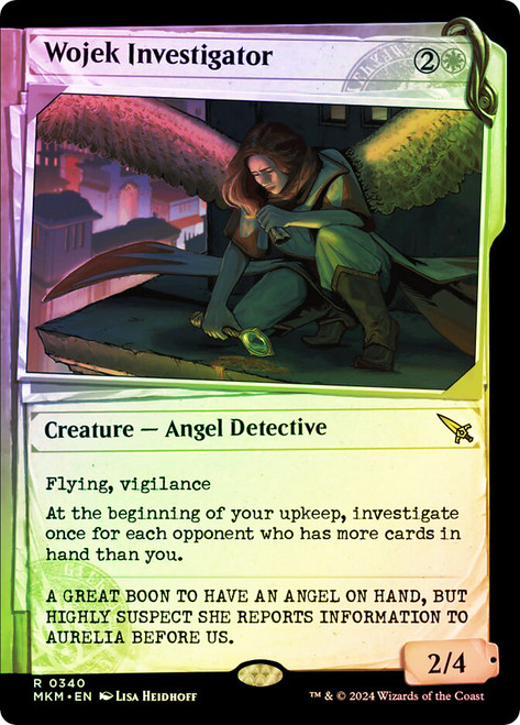 Wojek Investigator (Showcase)\nMurders at Karlov Manor - Variants\nSingle\nMagic The Gathering