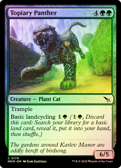 Topiary Panther\nMurders at Karlov Manor\nSingle\nMagic The Gathering