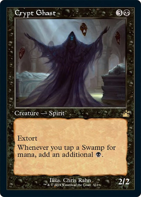 Crypt Ghast (Retro Frame)\nRavnica Remastered - Retro Frame\nSingle\nMagic The Gathering