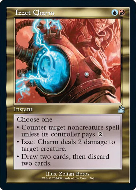 Izzet Charm (Retro Frame)\nRavnica Remastered - Retro Frame\nSingle\nMagic The Gathering