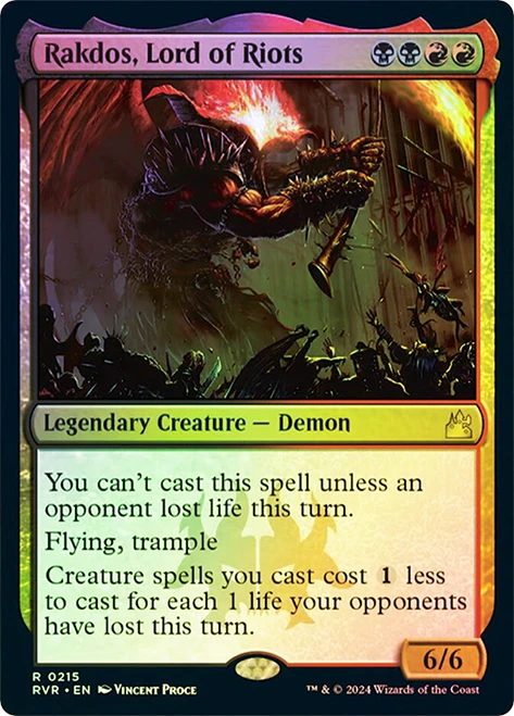 Rakdos, Lord of Riots\nRavnica Remastered\nSingle\nMagic The Gathering