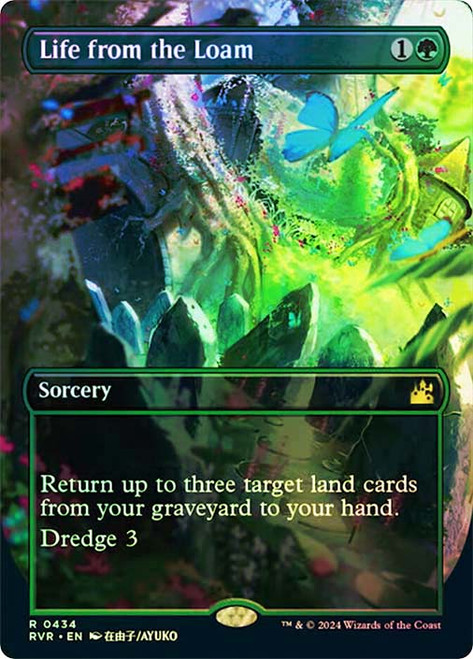Life from the Loam (Borderless)\nRavnica Remastered - Variants\nSingle\nMagic The Gathering
