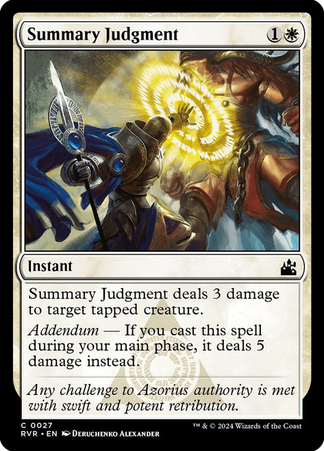 Summary Judgment\nRavnica Remastered\nSingle\nMagic The Gathering