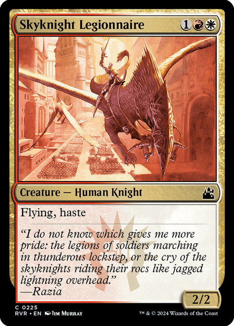 Skyknight Legionnaire\nRavnica Remastered\nSingle\nMagic The Gathering