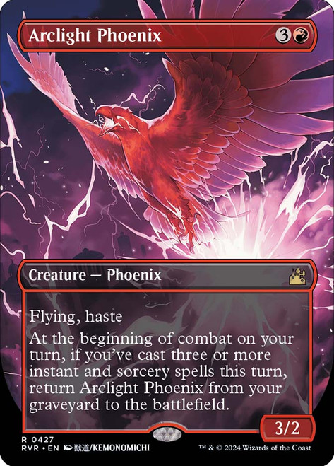 Arclight Phoenix (Borderless)\nRavnica Remastered - Variants\nSingle\nMagic The Gathering