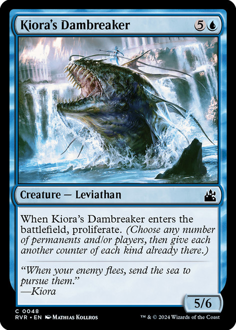 Kiora's Dambreaker\nRavnica Remastered\nSingle\nMagic The Gathering