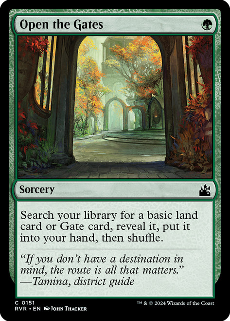 Open the Gates\nRavnica Remastered\nSingle\nMagic The Gathering