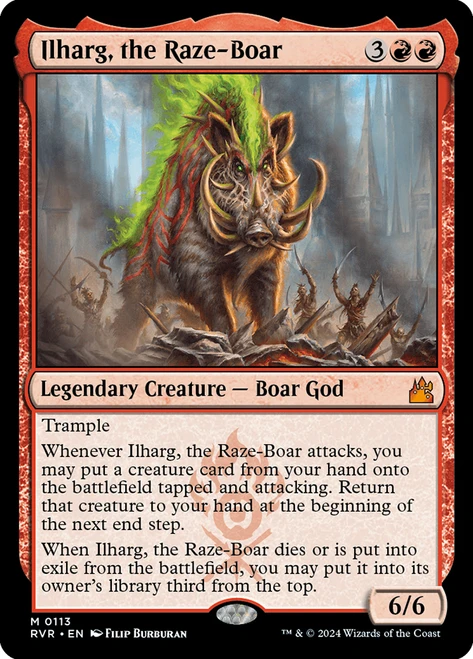 Ilharg, the Raze-Boar\nRavnica Remastered\nSingle\nMagic The Gathering