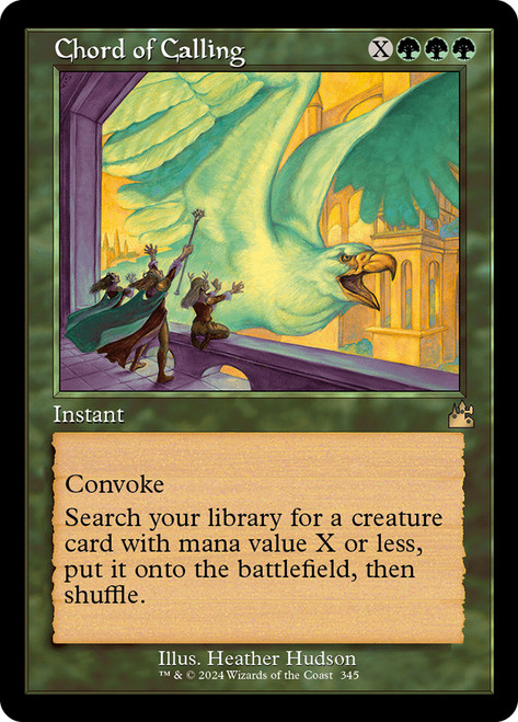 Chord of Calling (Retro Frame)\nRavnica Remastered - Retro Frame\nSingle\nMagic The Gathering