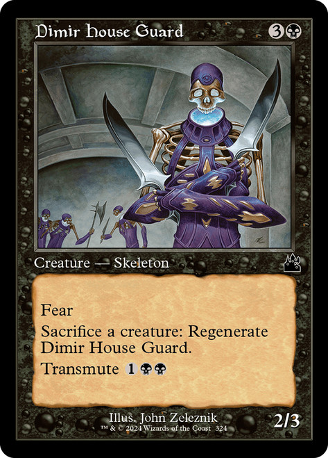 Dimir House Guard (Retro Frame)\nRavnica Remastered - Retro Frame\nSingle\nMagic The Gathering