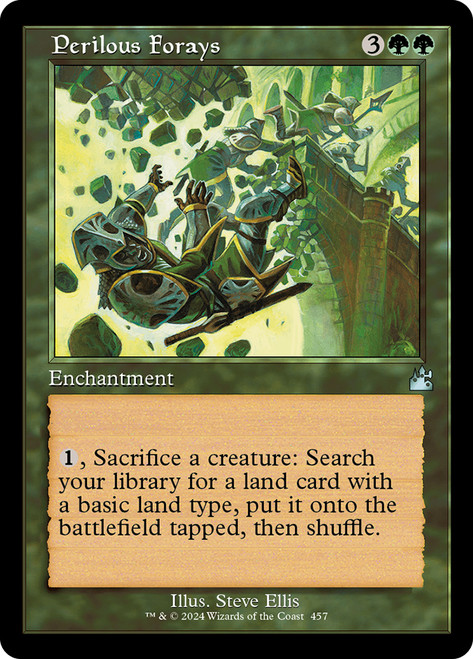 Perilous Forays (Retro Frame)\nRavnica Remastered - Retro Frame\nSingle\nMagic The Gathering