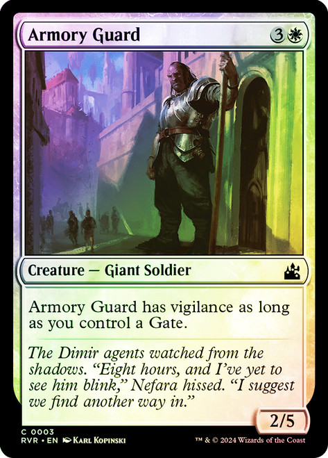 Armory Guard\nRavnica Remastered\nSingle\nMagic The Gathering