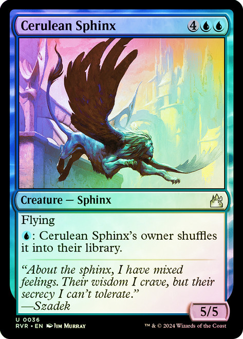 Cerulean Sphinx\nRavnica Remastered\nSingle\nMagic The Gathering