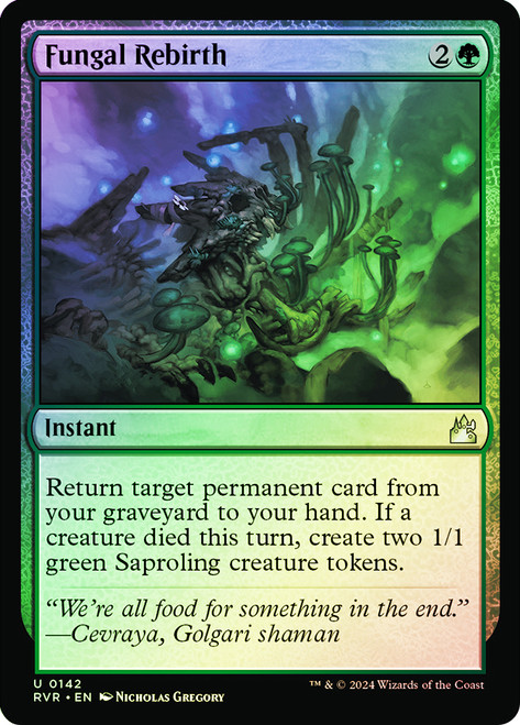 Fungal Rebirth\nRavnica Remastered\nSingle\nMagic The Gathering