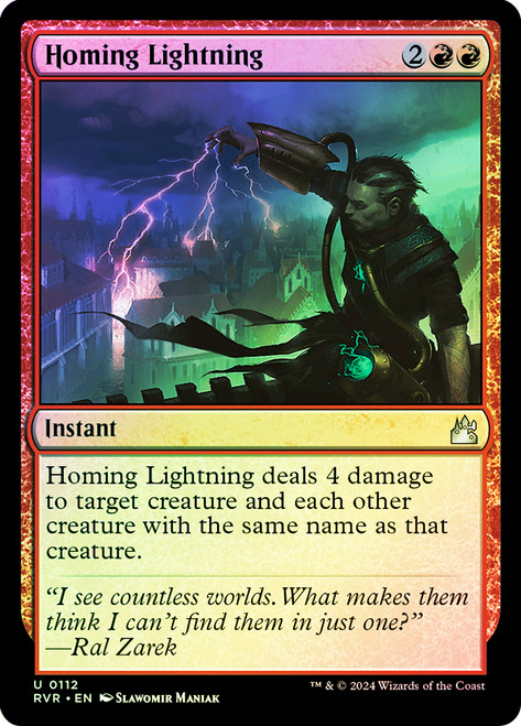 Homing Lightning\nRavnica Remastered\nSingle\nMagic The Gathering