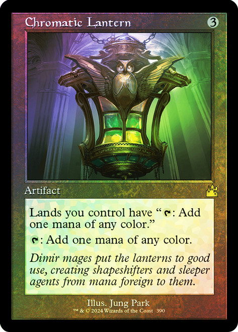 Chromatic Lantern (Retro Frame)\nRavnica Remastered - Retro Frame\nSingle\nMagic The Gathering