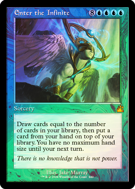Enter the Infinite (Retro Frame)\nRavnica Remastered - Retro Frame\nSingle\nMagic The Gathering