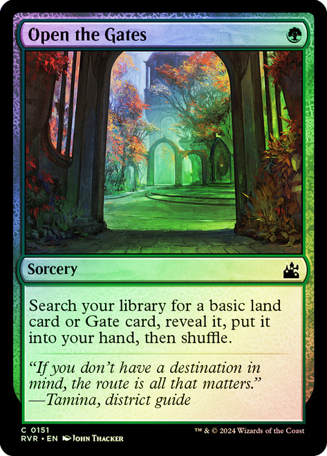 Open the Gates\nRavnica Remastered\nSingle\nMagic The Gathering