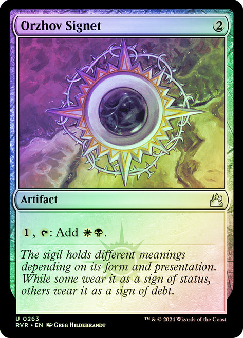 Orzhov Signet\nRavnica Remastered\nSingle\nMagic The Gathering