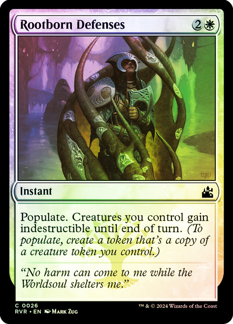 Rootborn Defenses\nRavnica Remastered\nSingle\nMagic The Gathering