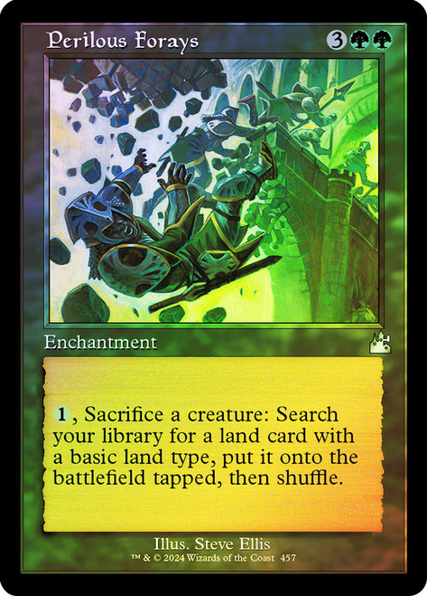 Perilous Forays (Retro Frame)\nRavnica Remastered - Retro Frame\nSingle\nMagic The Gathering