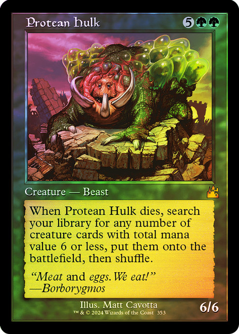 Protean Hulk (Retro Frame) | Ravnica Remastered - Retro Frame