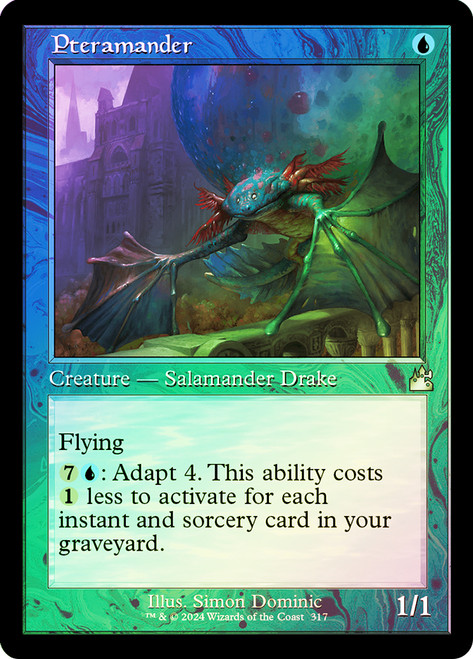 Pteramander (Retro Frame)\nRavnica Remastered - Retro Frame\nSingle\nMagic The Gathering