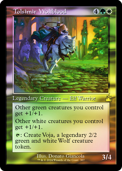 Tolsimir Wolfblood (Retro Frame)\nRavnica Remastered - Retro Frame\nSingle\nMagic The Gathering