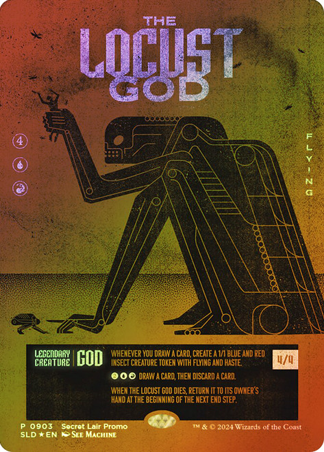 The Locust God (Secret Lair) (Hand Drawn)\nPromo: General\nSingle\nMagic The Gathering