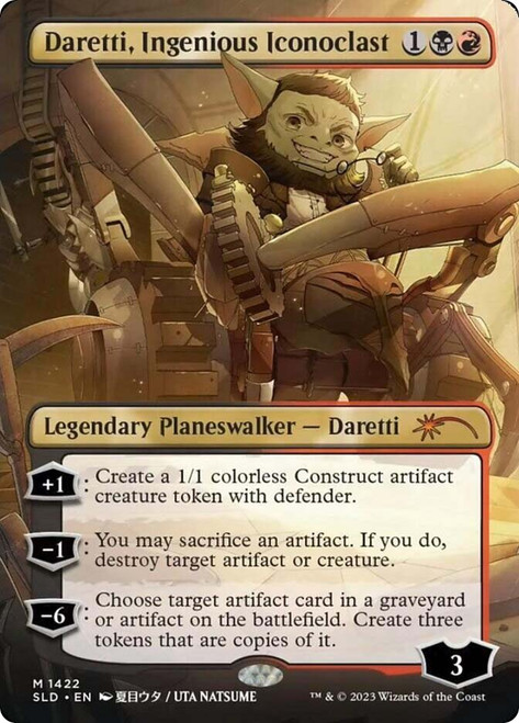Daretti, Ingenious Iconoclast (Secret Lair) (Borderless)\nPromo: General\nSingle\nMagic The Gathering