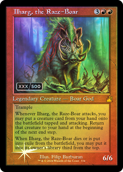 Ilharg, the Raze-Boar
Ravnica Remastered
Single
Magic: The Gathering