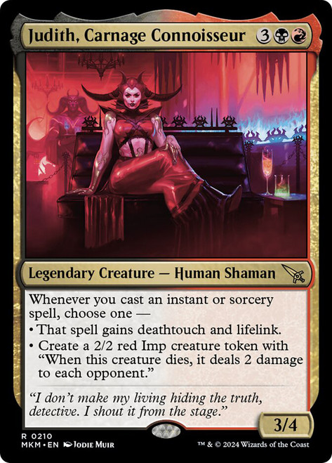 Judith, Carnage Connoisseur\nMurders at Karlov Manor\nSingle\nMagic The Gathering