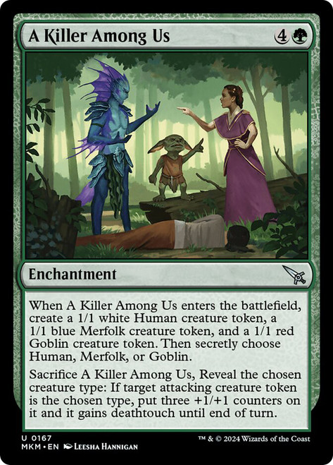 A Killer Among Us\nMurders at Karlov Manor\nSingle\nMagic The Gathering