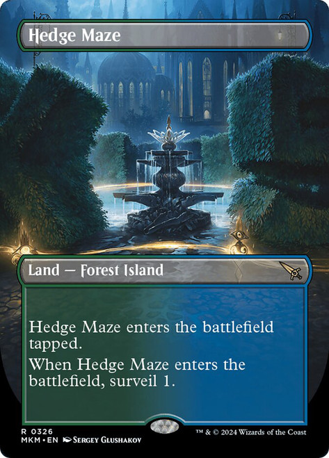 Hedge Maze (Borderless)\nMurders at Karlov Manor - Variants\nSingle\nMagic The Gathering