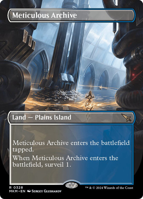 Meticulous Archive (Borderless)\nMurders at Karlov Manor - Variants\nSingle\nMagic The Gathering