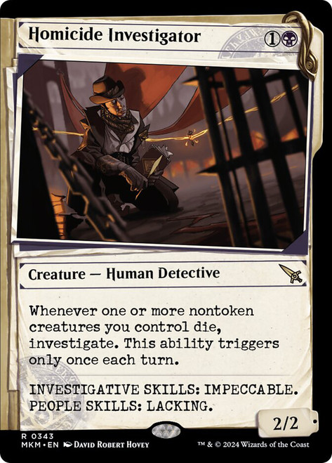 Homicide Investigator (Showcase)\nMurders at Karlov Manor - Variants\nSingle\nMagic The Gathering