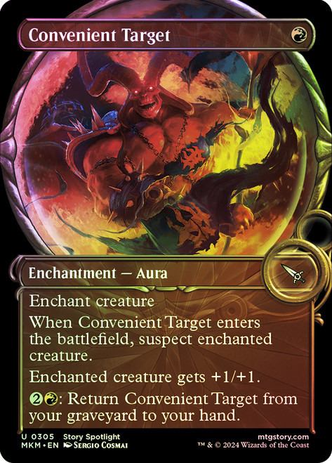 Convenient Target (Showcase)\nMurders at Karlov Manor - Variants\nSingle\nMagic The Gathering