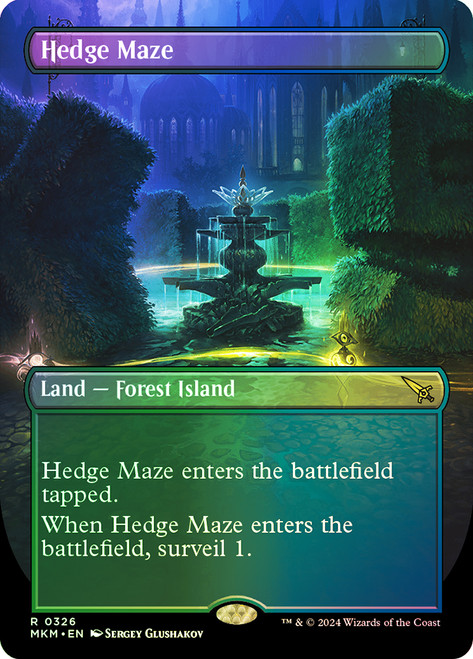 Hedge Maze (Borderless)\nMurders at Karlov Manor - Variants\nSingle\nMagic The Gathering