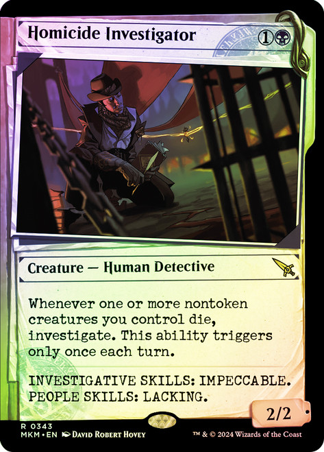 Homicide Investigator (Showcase)\nMurders at Karlov Manor - Variants\nSingle\nMagic The Gathering