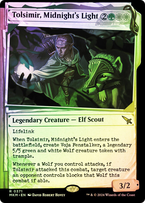 Tolsimir, Midnight's Light (Showcase)\nMurders at Karlov Manor - Variants\nSingle\nMagic The Gathering