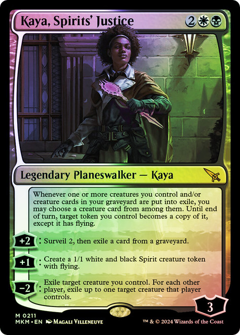Kaya, Spirits' Justice\nMurders at Karlov Manor\nSingle\nMagic The Gathering