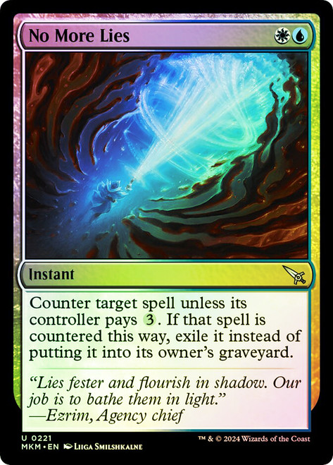 No More Lies\nMurders at Karlov Manor\nSingle\nMagic The Gathering