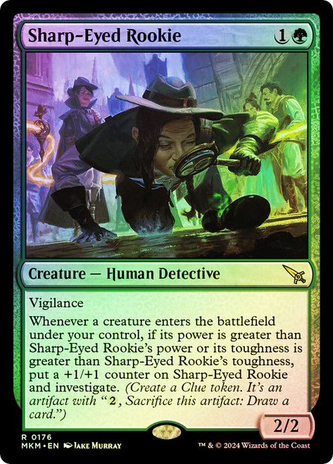 Sharp-Eyed Rookie\nMurders at Karlov Manor\nSingle\nMagic The Gathering