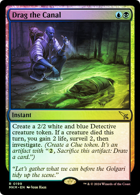 Drag the Canal\nMurders at Karlov Manor\nSingle\nMagic The Gathering