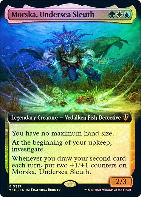 Morska, Undersea Sleuth (Extended Art)\nMurders at Karlov Manor Commander - Variants\nSingle\nMagic The Gathering